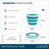 Collapsible Bucket - Turquoise
